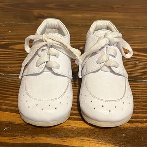 Simmon White Leather Baby Shoes Size 21-5 Made in Columbia